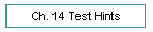 Ch. 14 Test Hints